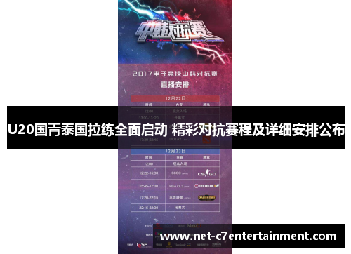 U20国青泰国拉练全面启动 精彩对抗赛程及详细安排公布 U20国青泰国拉练全面启动 精彩对抗赛程及详细安排公布