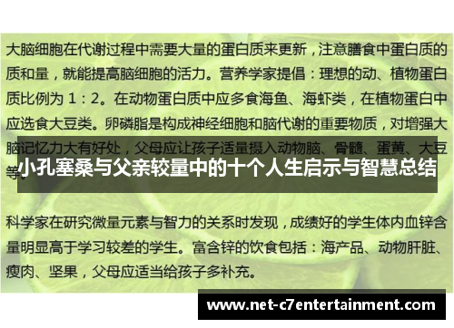 小孔塞桑与父亲较量中的十个人生启示与智慧总结 小孔塞桑与父亲较量中的十个人生启示与智慧总结